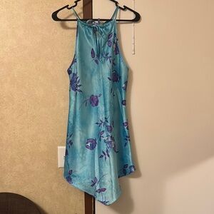 Secret Treasures Floral Blue and Purple Dress
